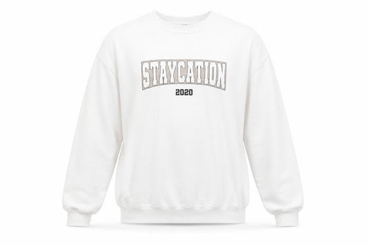 PRETTYLITTLETHING Womens White   Pullover Sweatshirt Size M  - Staycation