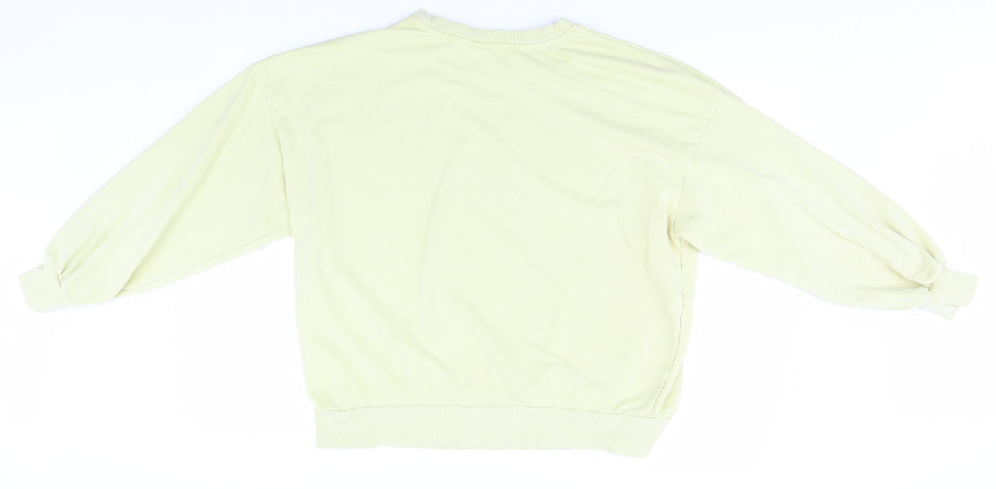 H&M Womens Yellow   Pullover Jumper Size M