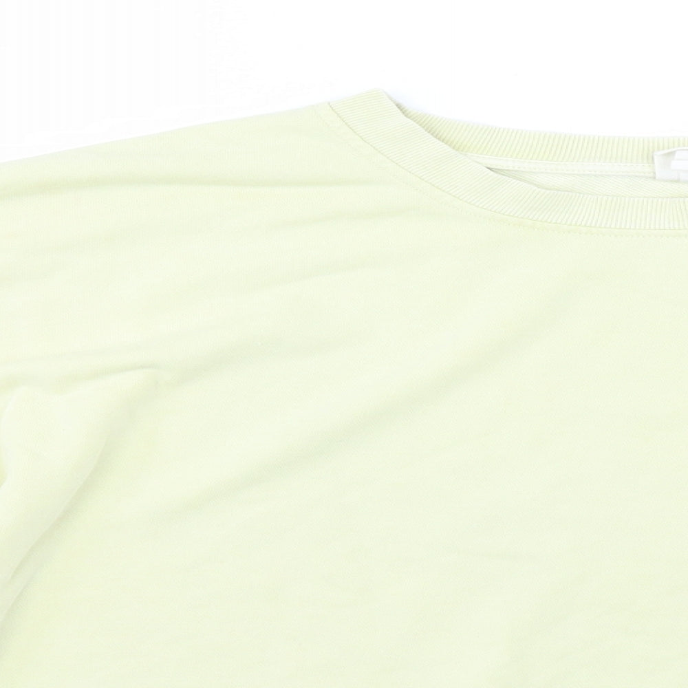 H&M Womens Yellow   Pullover Jumper Size M