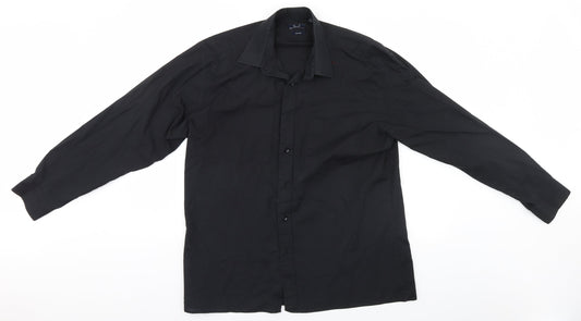 Premier Womens Black   Basic Button-Up Size 16