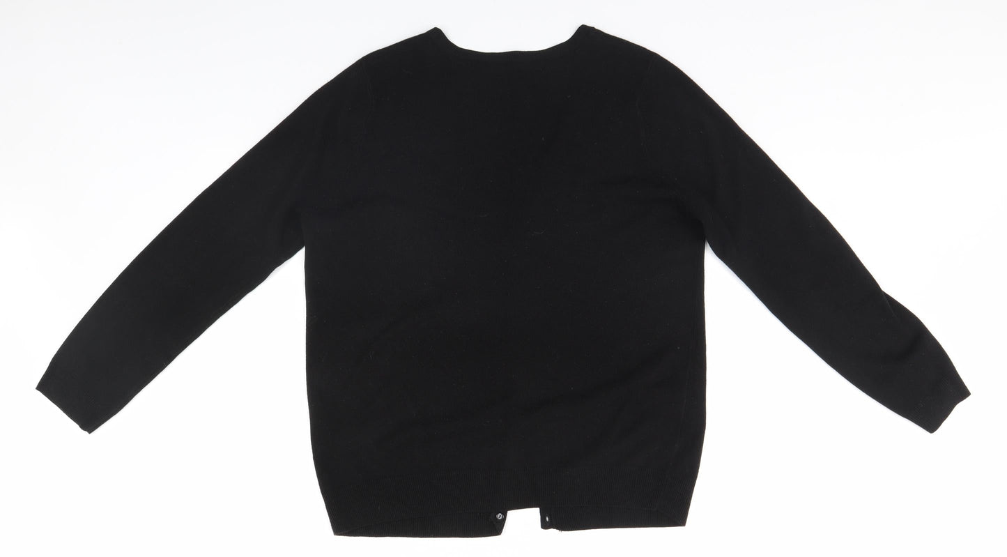 BHS Womens Black   Cardigan Jumper Size 14