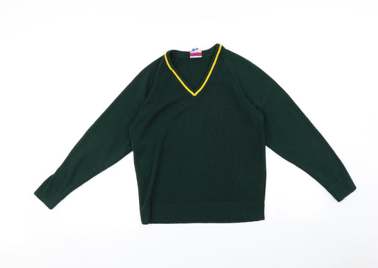 Uni Form Womens Green   Pullover Jumper Size 6