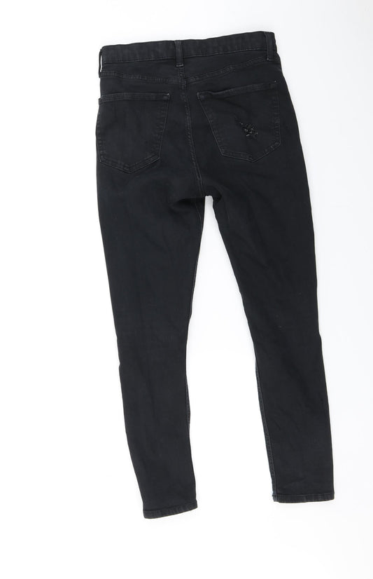 Topshop Womens Black   Skinny Jeans Size 30 in L30 in