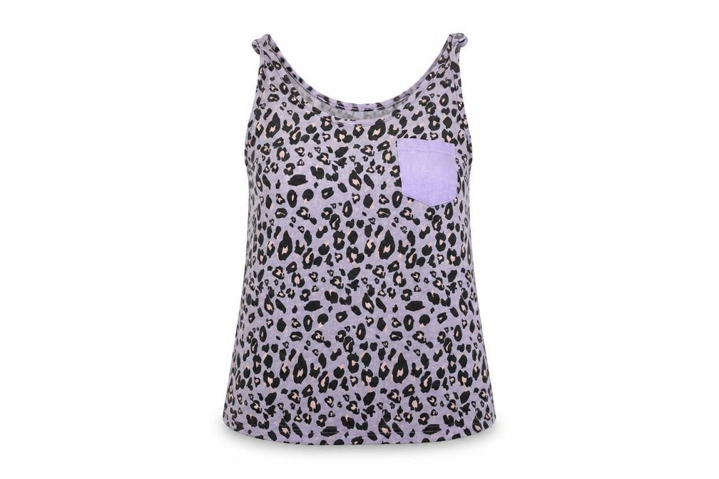 Studio Womens Purple Animal Print  Top Pyjama Top Size 8