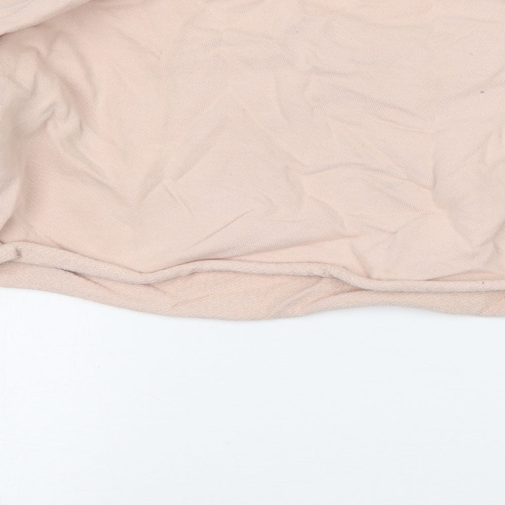 PRETTYLITTLETHING Womens Pink   Pullover Sweatshirt Size 6  - Cropped