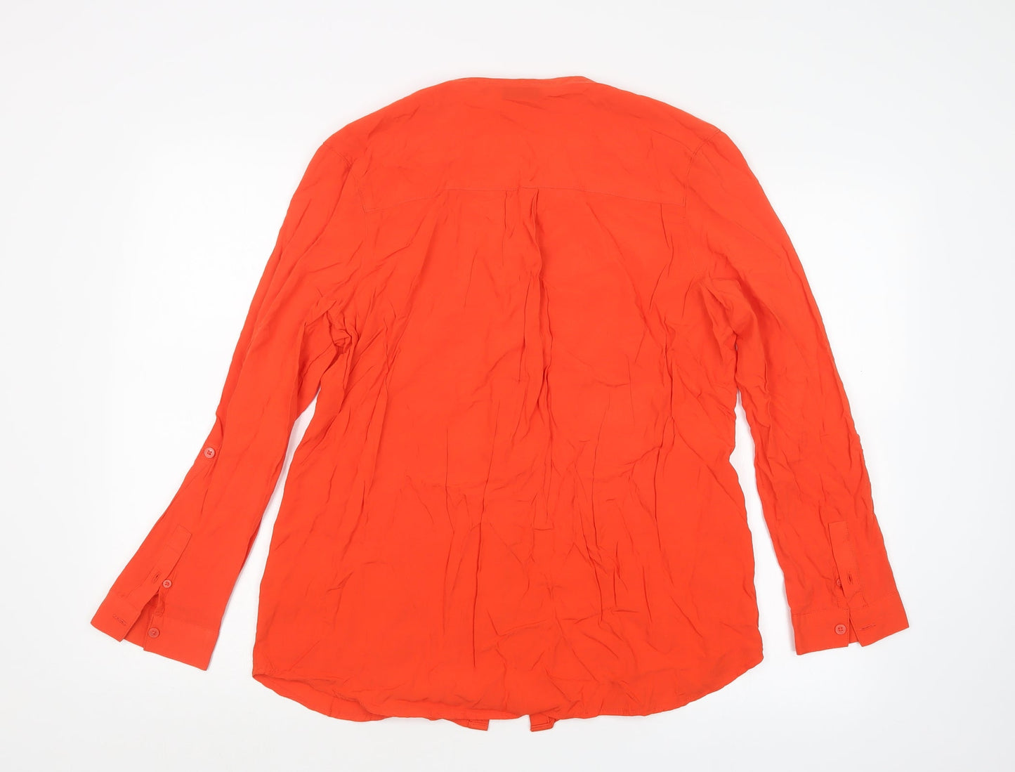 Peacocks Womens Orange   Basic Button-Up Size 12