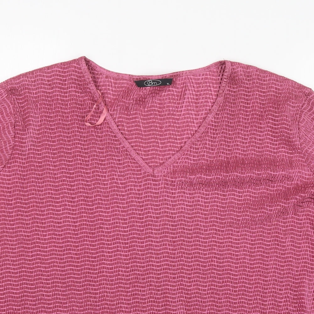 BM Womens Pink   Basic Blouse Size XL
