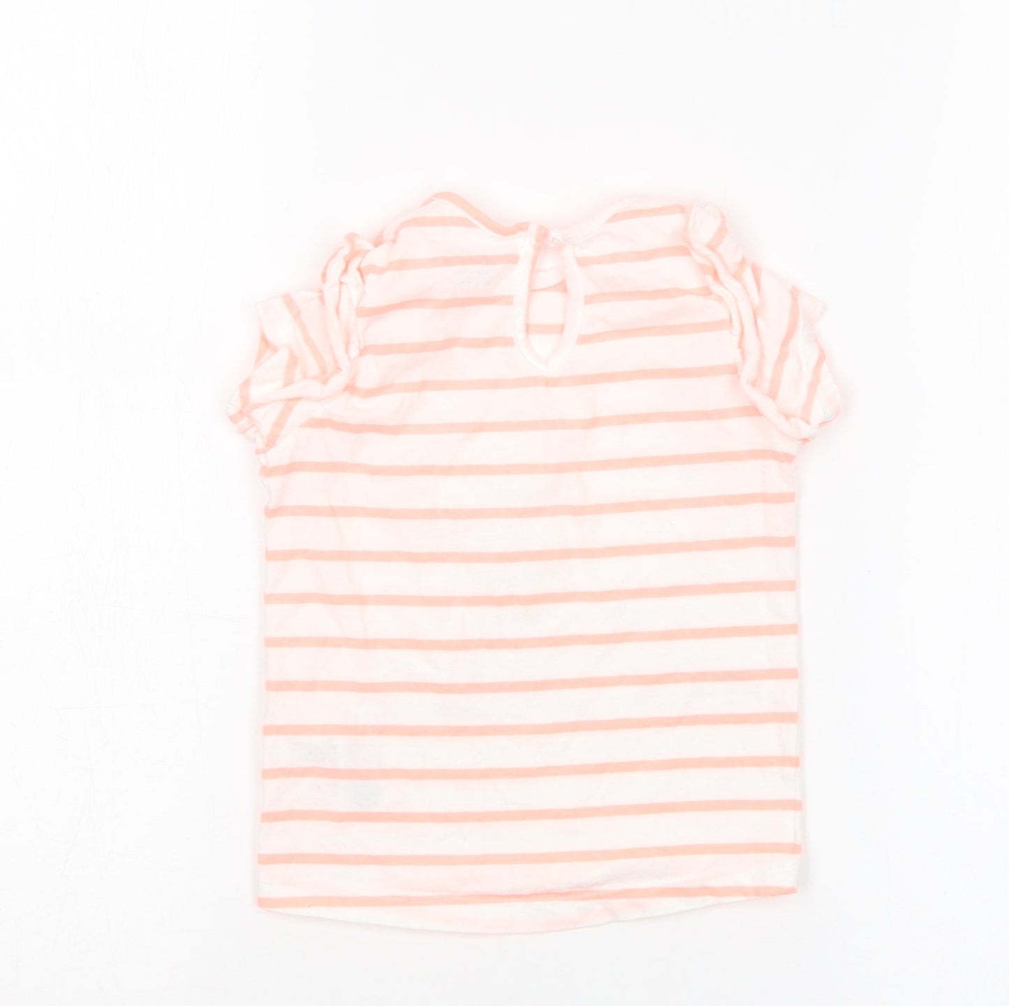 Primark Girls Multicoloured Striped  Basic T-Shirt Size 18-24 Months