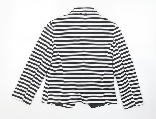 Love Label Womens Multicoloured Striped  Jacket Blazer Size 10