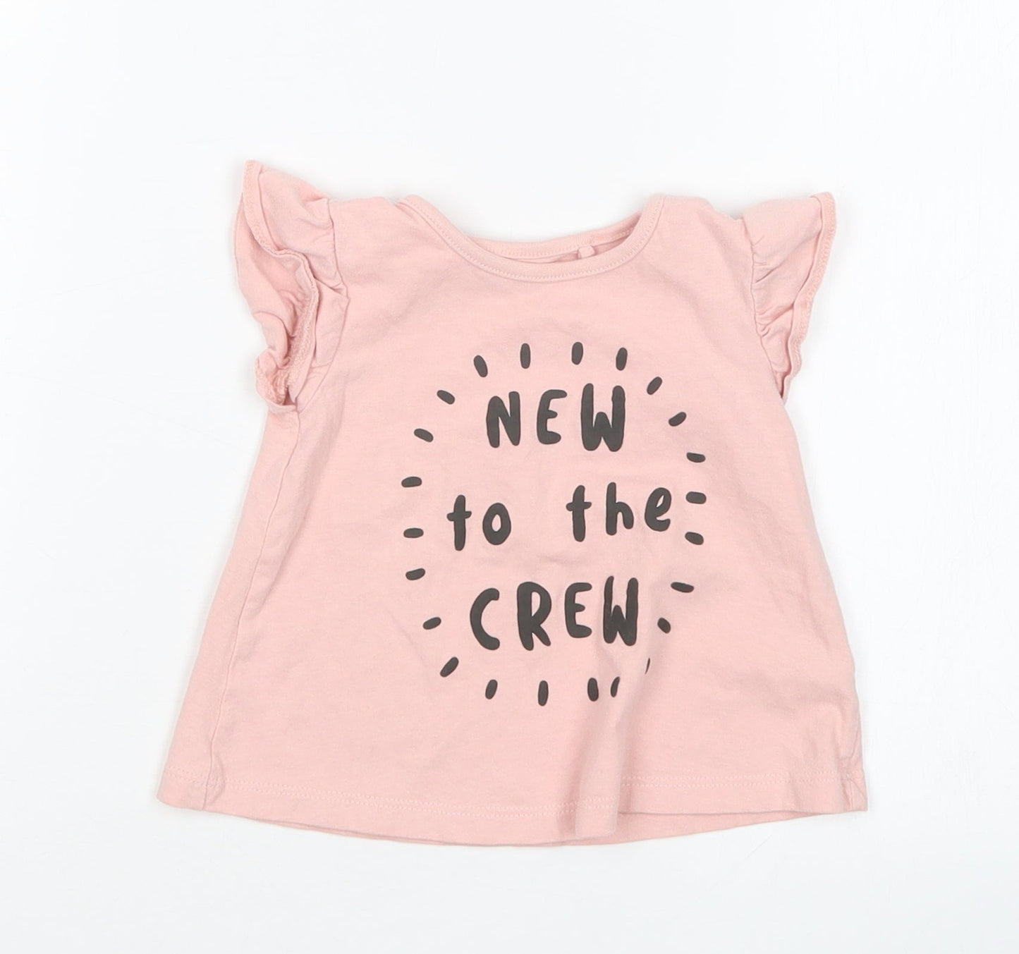 TU Girls Pink   Basic T-Shirt Size 6 Years