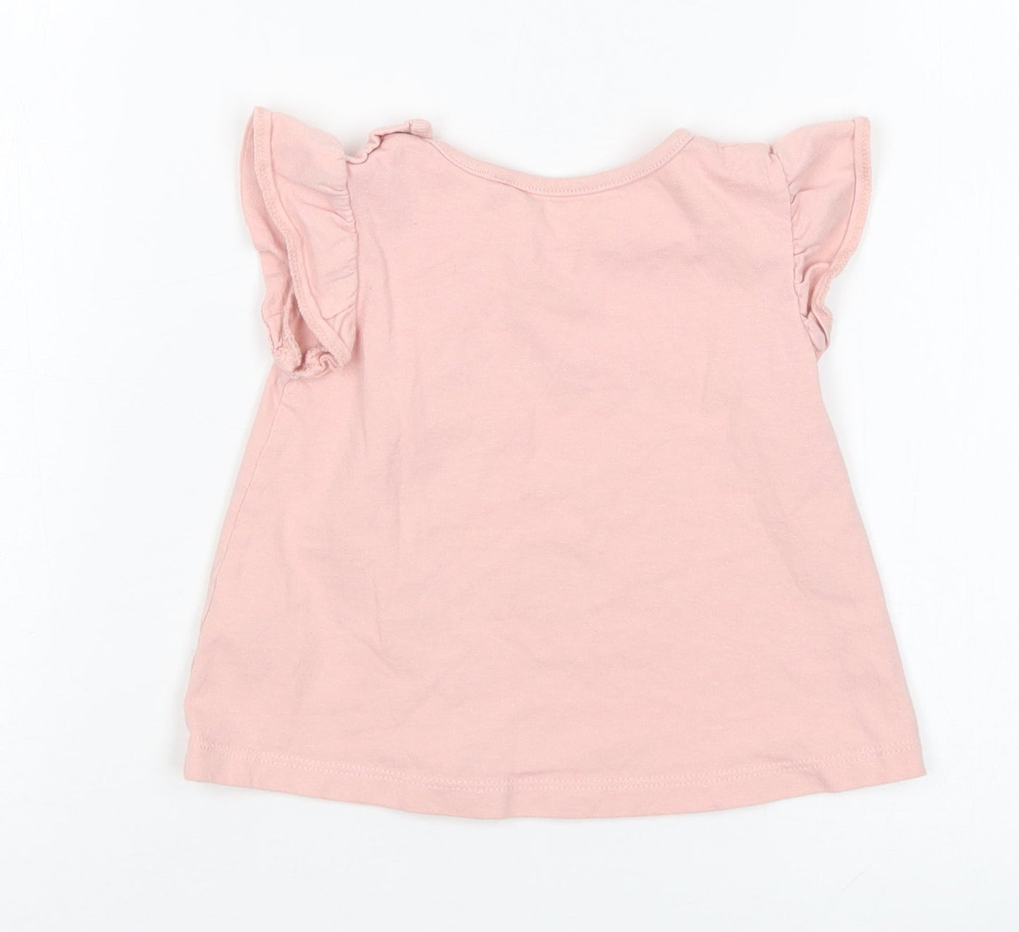TU Girls Pink   Basic T-Shirt Size 6 Years