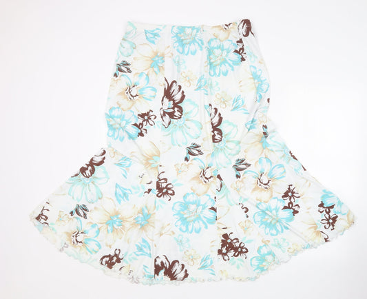 ann marie Womens Multicoloured Floral  A-Line Skirt Size XL