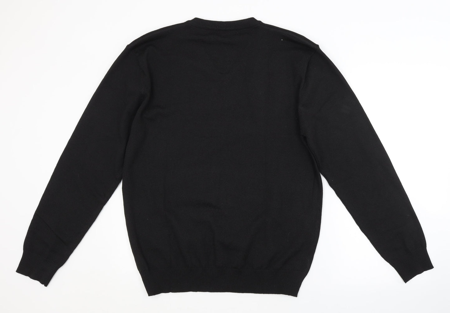 iclosam Mens Black   Pullover Jumper Size L