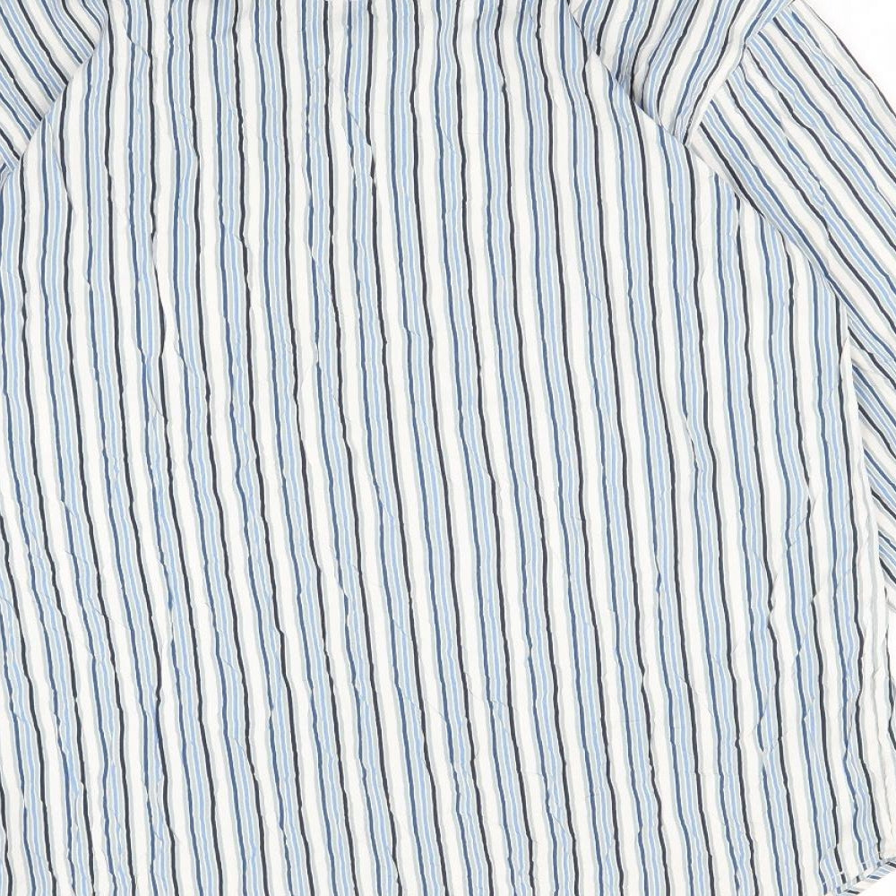 FOXHOLE Mens Multicoloured Striped   Button-Up Size XL