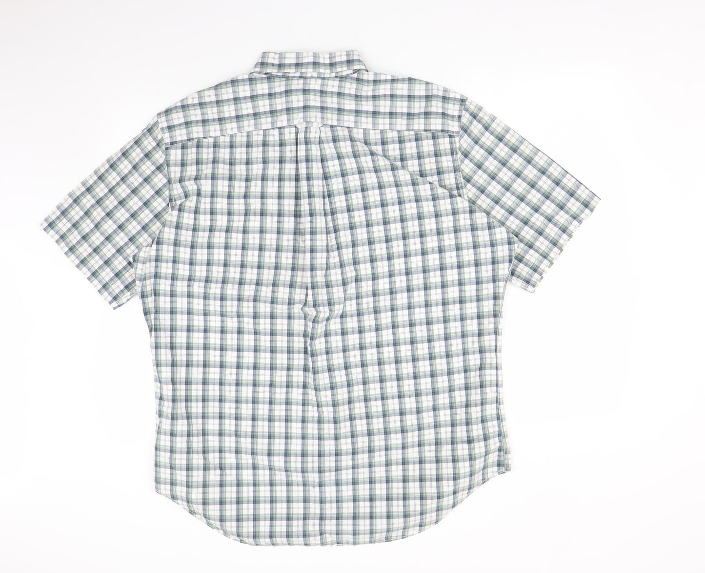 Nautica Mens Multicoloured Check   Button-Up Size L