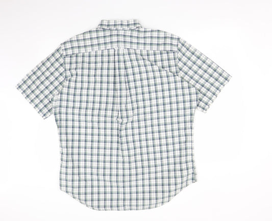 Nautica Mens Multicoloured Check   Button-Up Size L