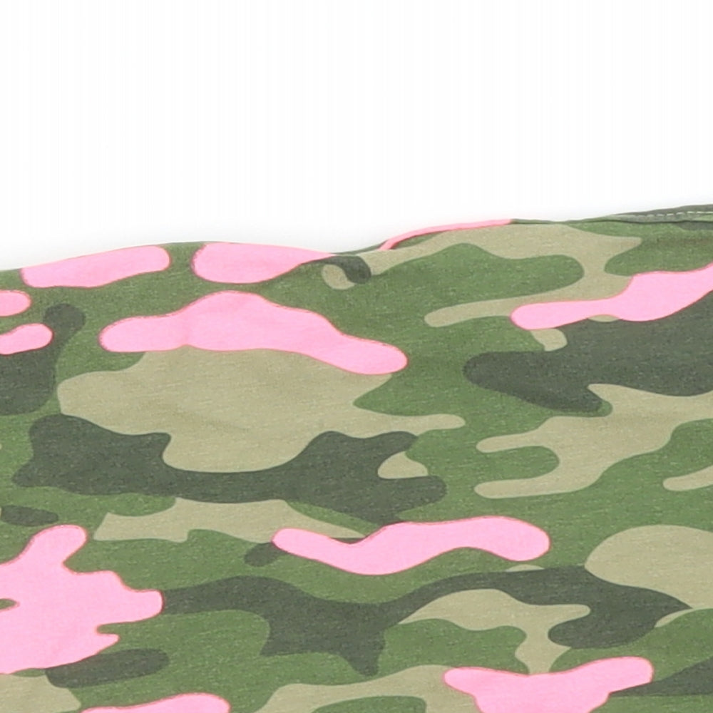 Matalan Girls Multicoloured Camouflage  Basic T-Shirt Size 12 Years