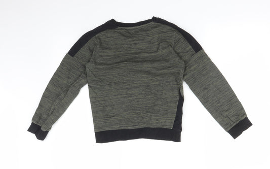 M&Co Boys Green   Pullover Sweatshirt Size 9-10 Years