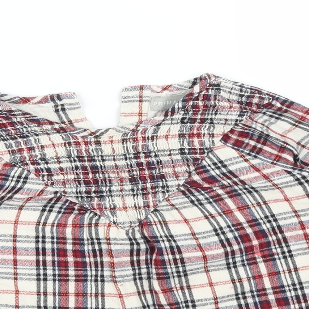 Primark Baby Multicoloured Check  Basic T-Shirt Size 24 Months