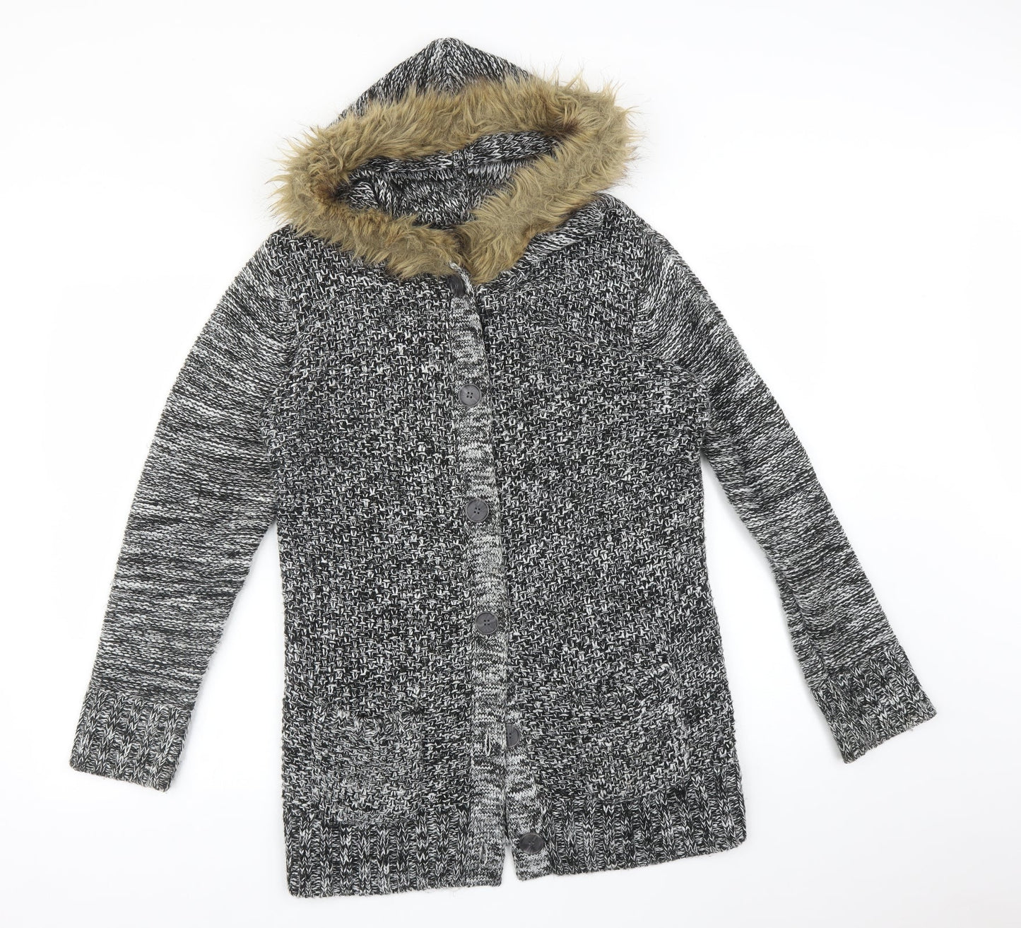 BE YOU Womens Multicoloured   Jacket Coat Size 14