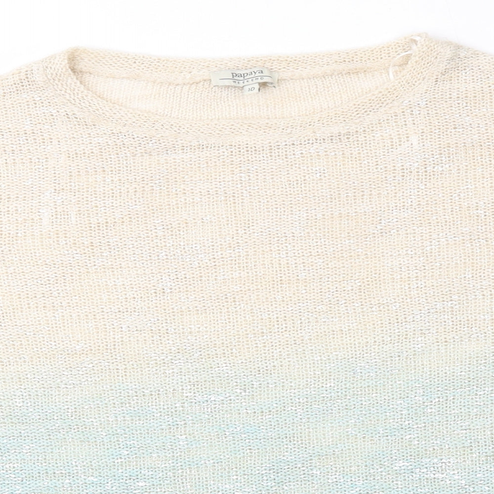 Papaya Womens Beige   Pullover Jumper Size 10