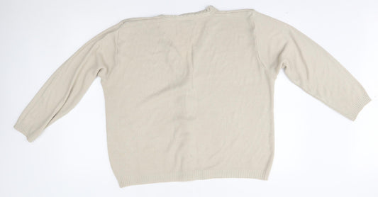 In stitches Womens Beige   Cardigan Jumper One Size