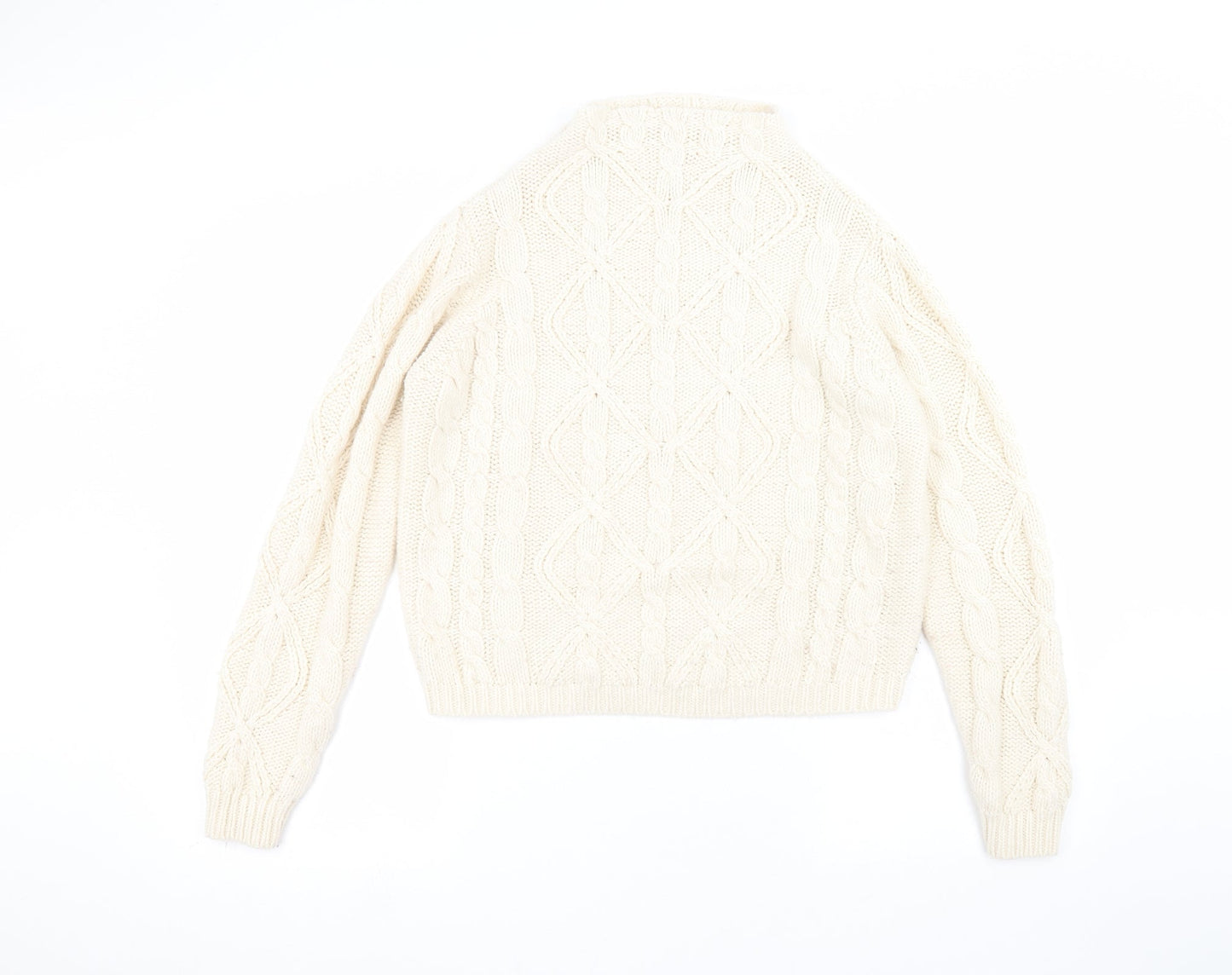 Love knitwear Womens White   Pullover Jumper Size 12