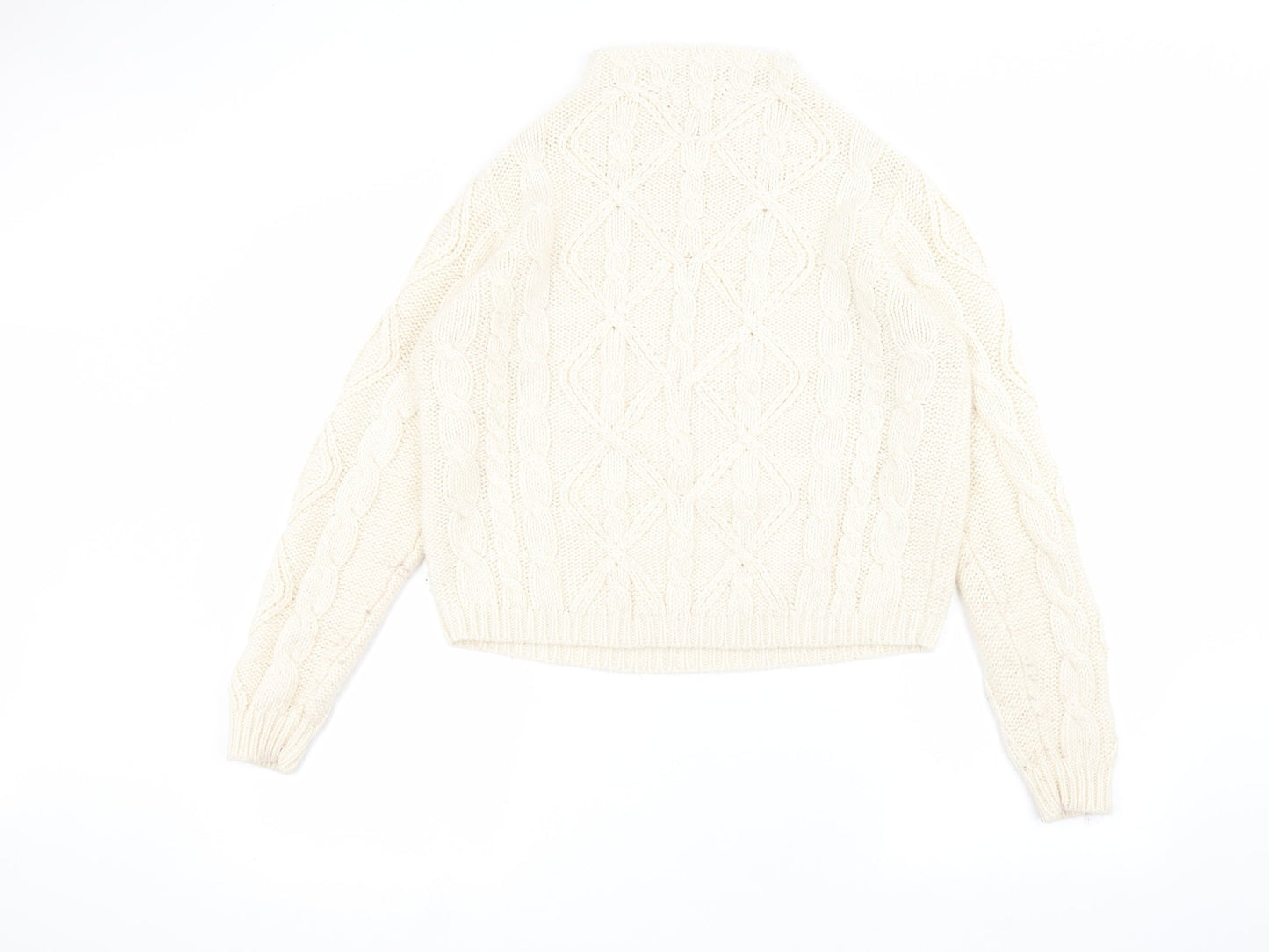 Love knitwear Womens White   Pullover Jumper Size 12