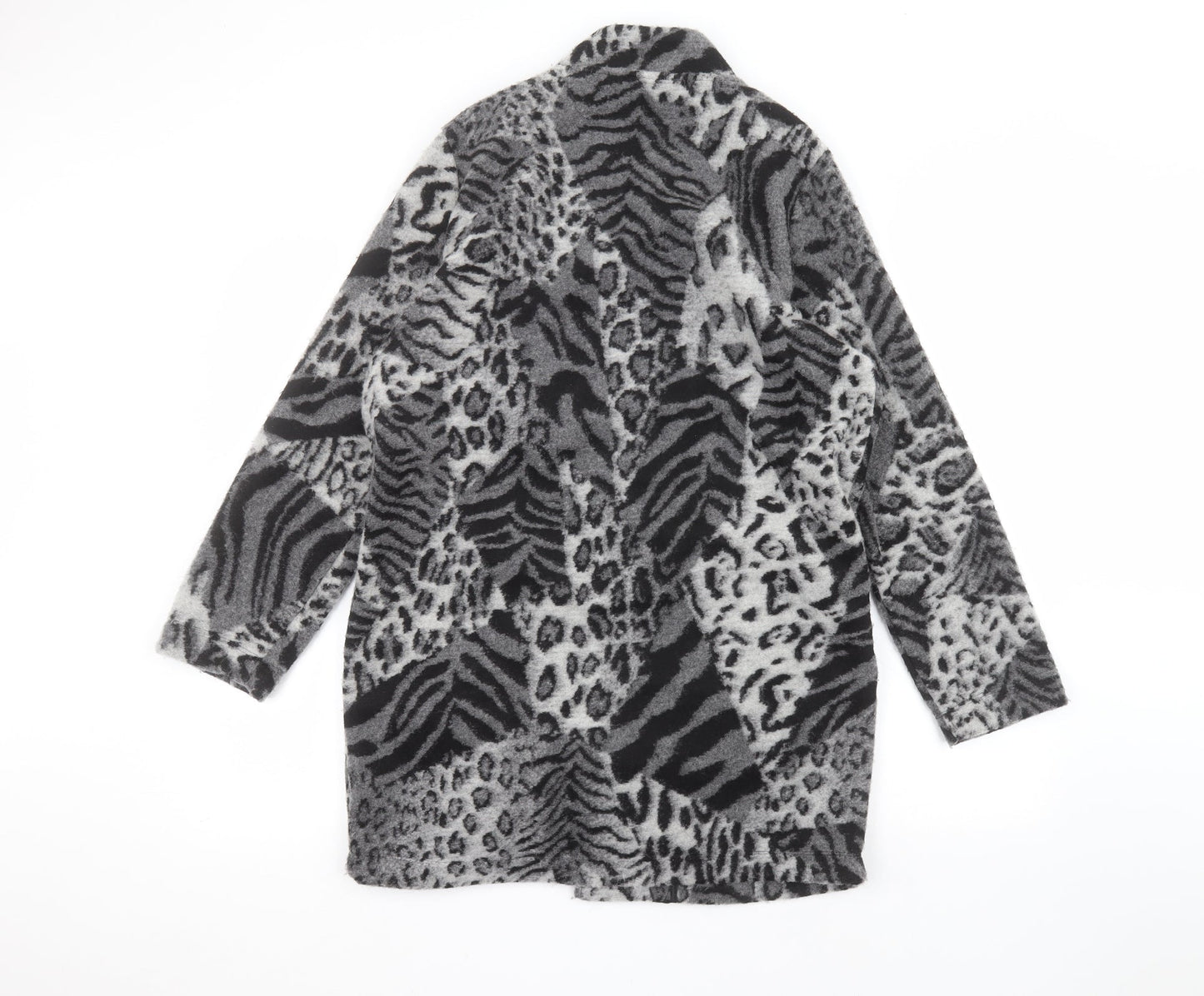 Bonmarché Womens Grey Animal Print  Jacket  Size 12