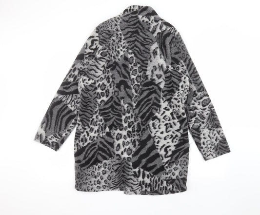 Bonmarché Womens Grey Animal Print  Jacket  Size 12