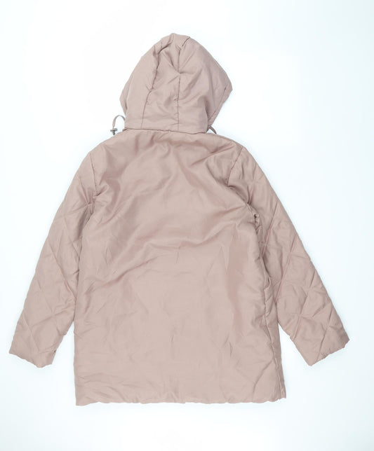 anne de lancay Womens Pink   Parka Coat Size S