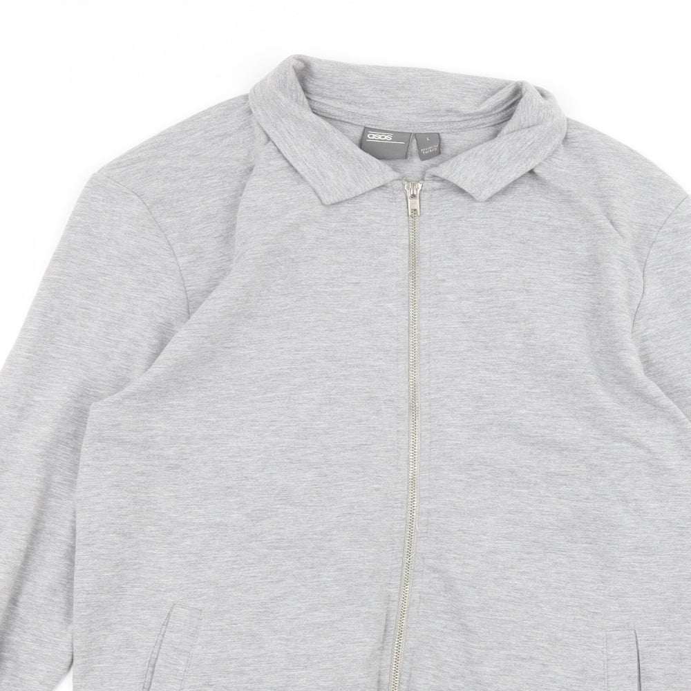 ASOS Womens Grey   Full Zip Jumper Size L