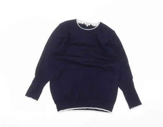 //text Womens Blue   Basic T-Shirt Size M