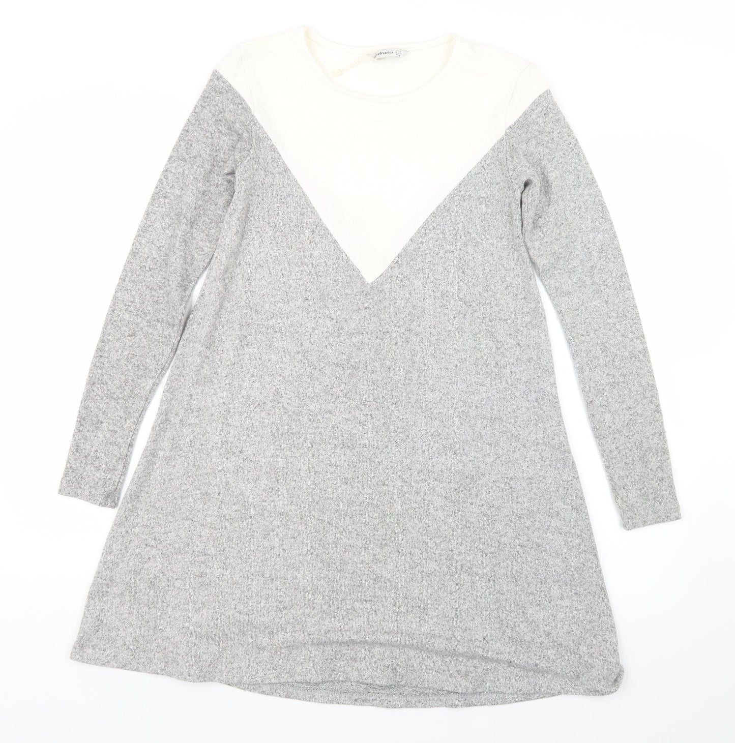 Stradivarius Womens Grey   Jumper Dress  Size S