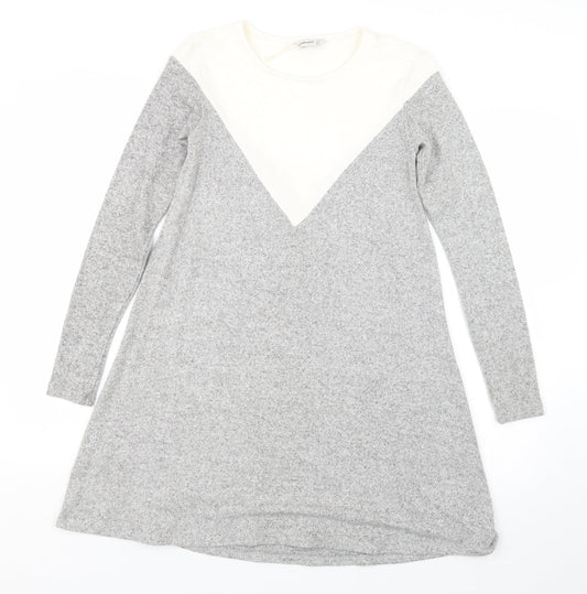 Stradivarius Womens Grey   Jumper Dress  Size S