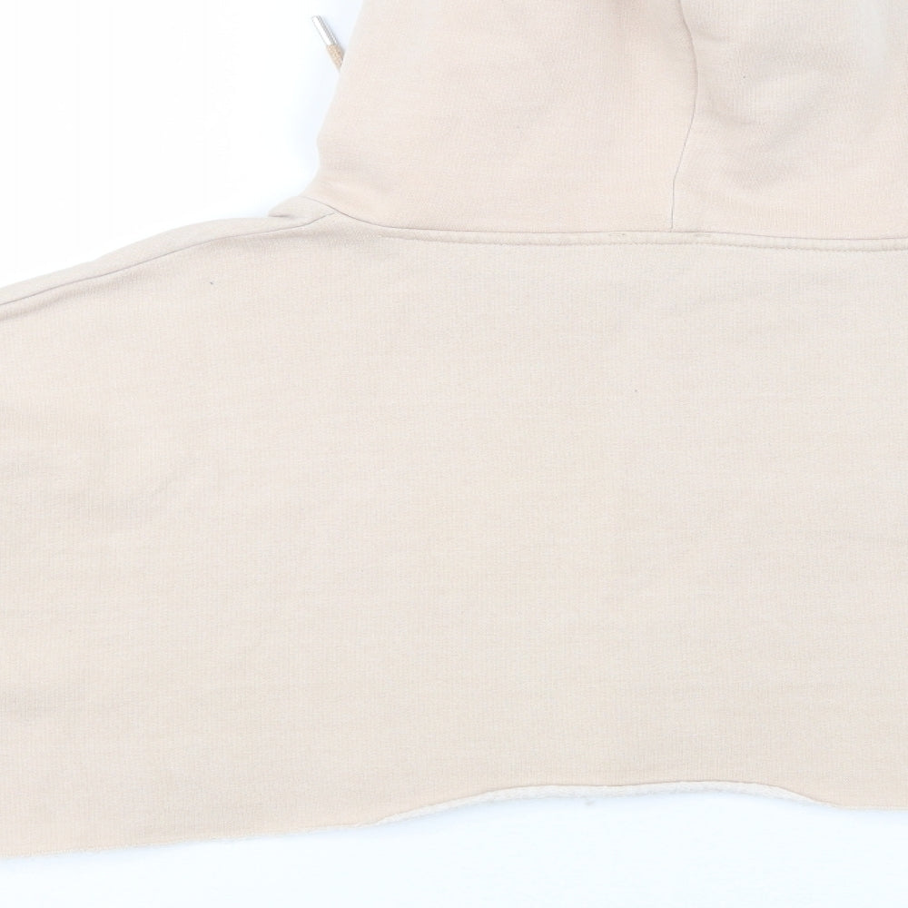 Rising Womens Beige   Pullover Hoodie Size S  - Cropped