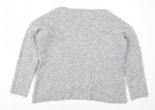 Preworn Womens Grey  Knit Pullover Jumper Size M