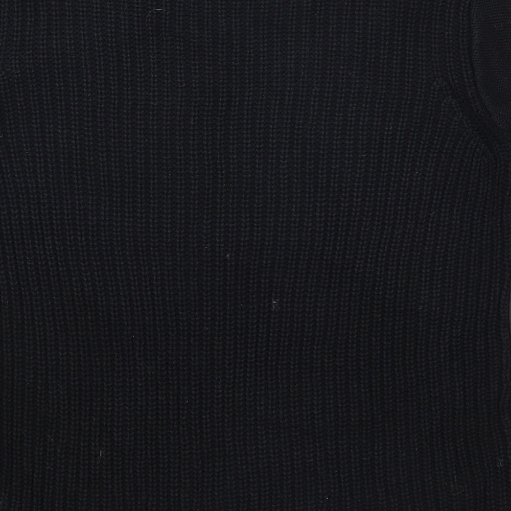 VILA Womens Black  Knit Pullover Jumper Size L