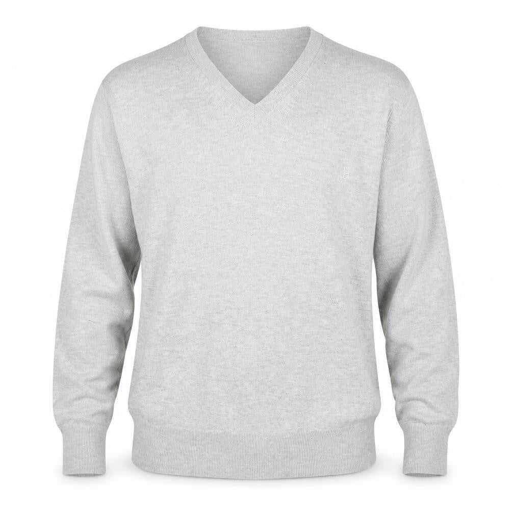 24:7 Mens Grey  Knit Pullover Jumper Size M