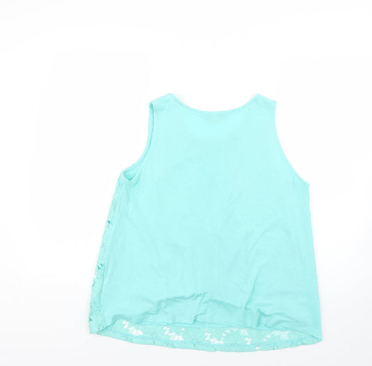 Peacocks Womens Green   Basic T-Shirt Size 12