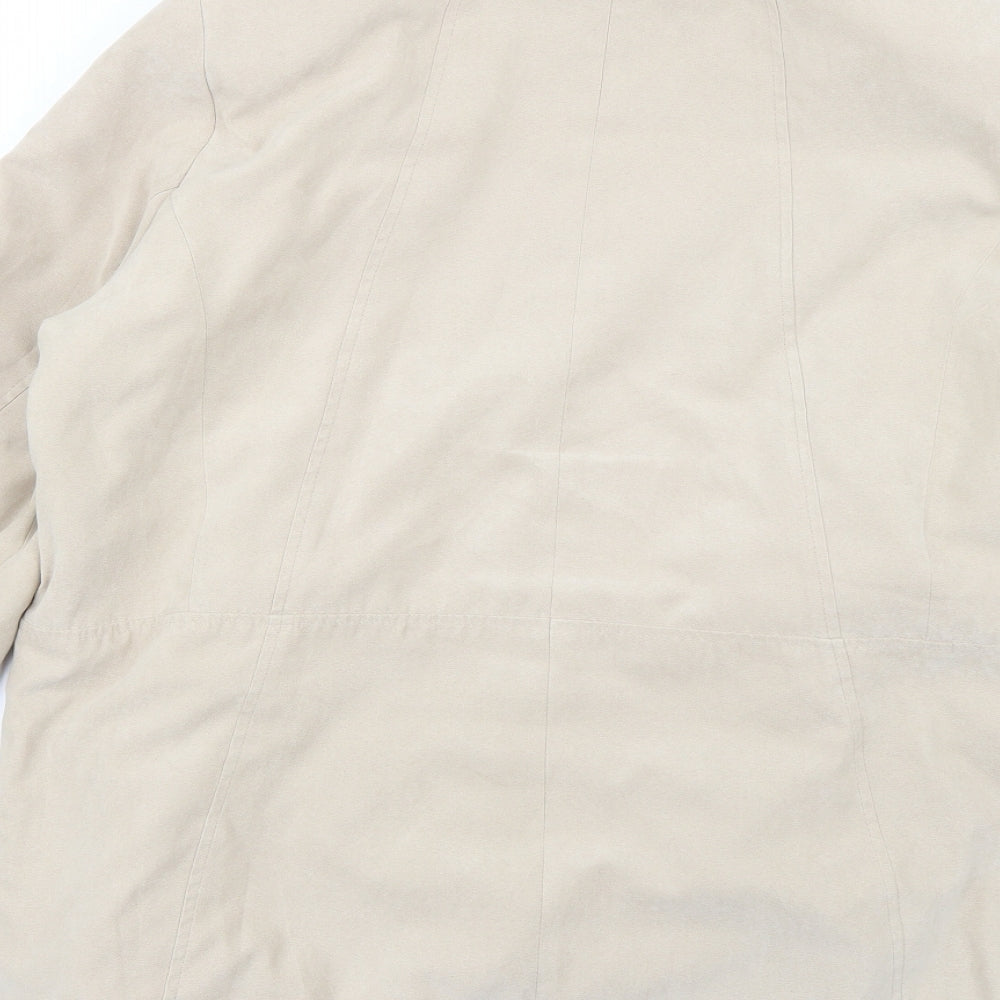 bm  Mens Beige   Overcoat Coat Size S