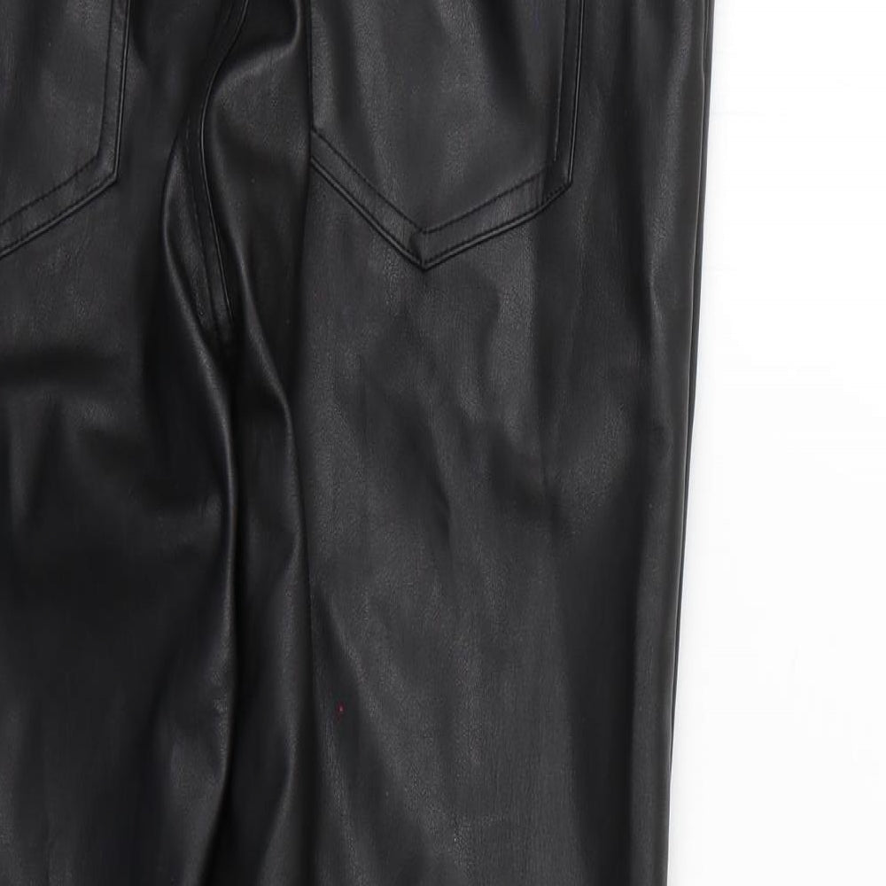 H&M Womens Black   Trousers  Size 12 L25 in