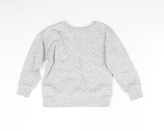 Primark Girls Grey   Pullover Sweatshirt Size 6-7 Years  - Wonderful