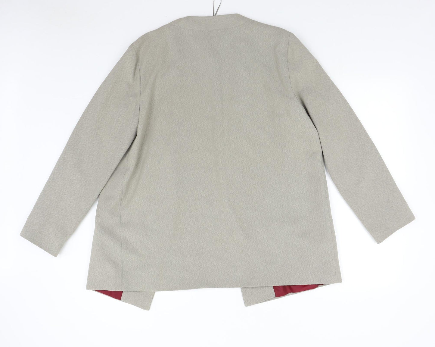 Lola Skye Womens Beige   Jacket Blazer Size 16