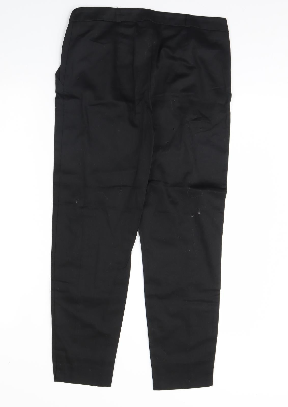 Select Womens Black   Trousers  Size 8 L26 in