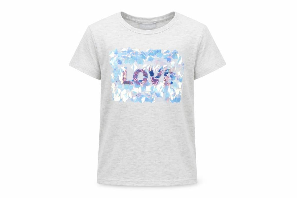 I Love Girls Wear Girls Grey   Basic T-Shirt Size 7 Years