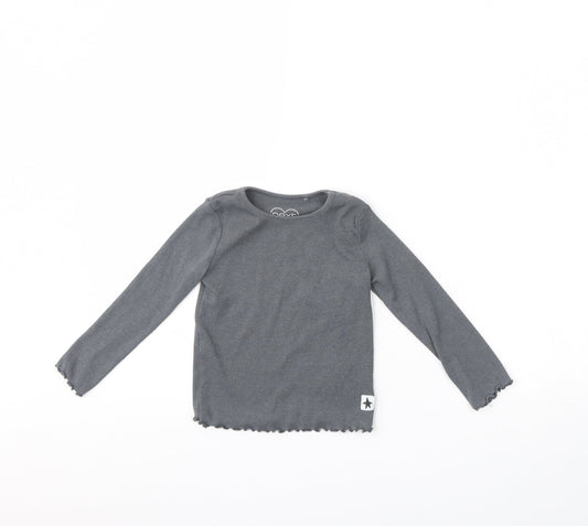 NEXT Girls Grey   Basic Blouse Size 2 Years