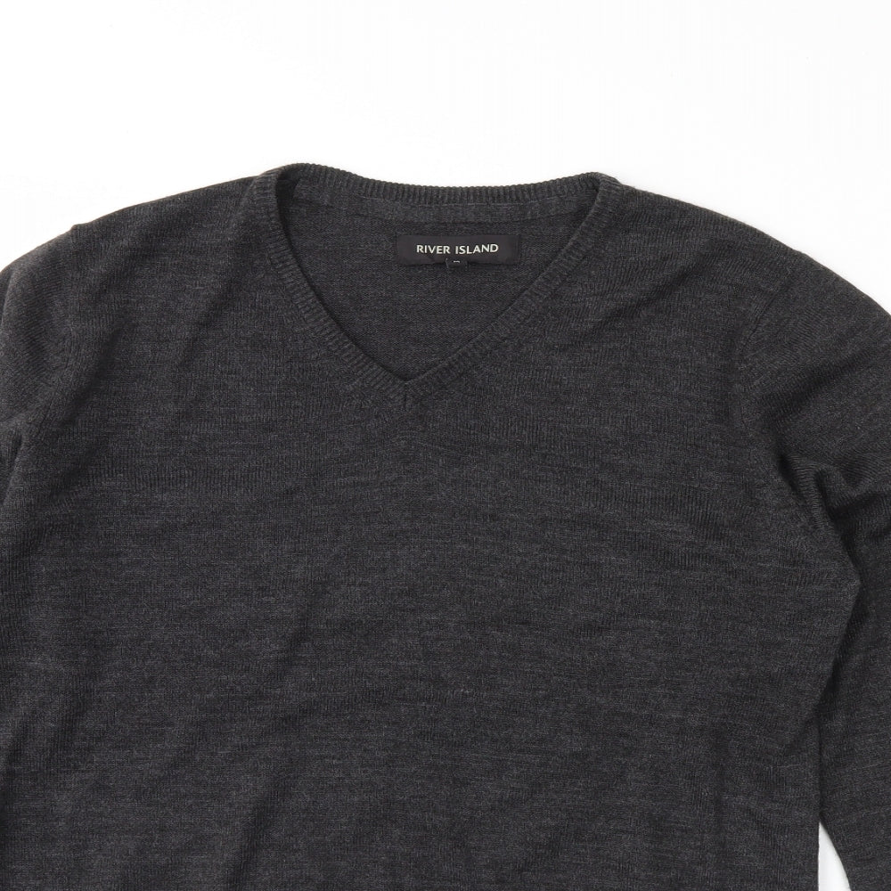 River Island Womens Grey   Pullover Jumper Size M
