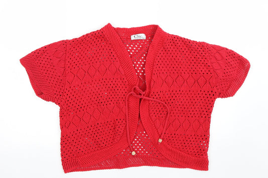 CHIC Womens Red   Cape Jumper Size M