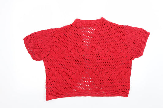 CHIC Womens Red   Cape Jumper Size M